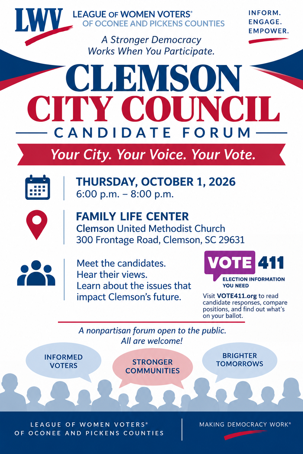 Clemson City Council Candidate Forum