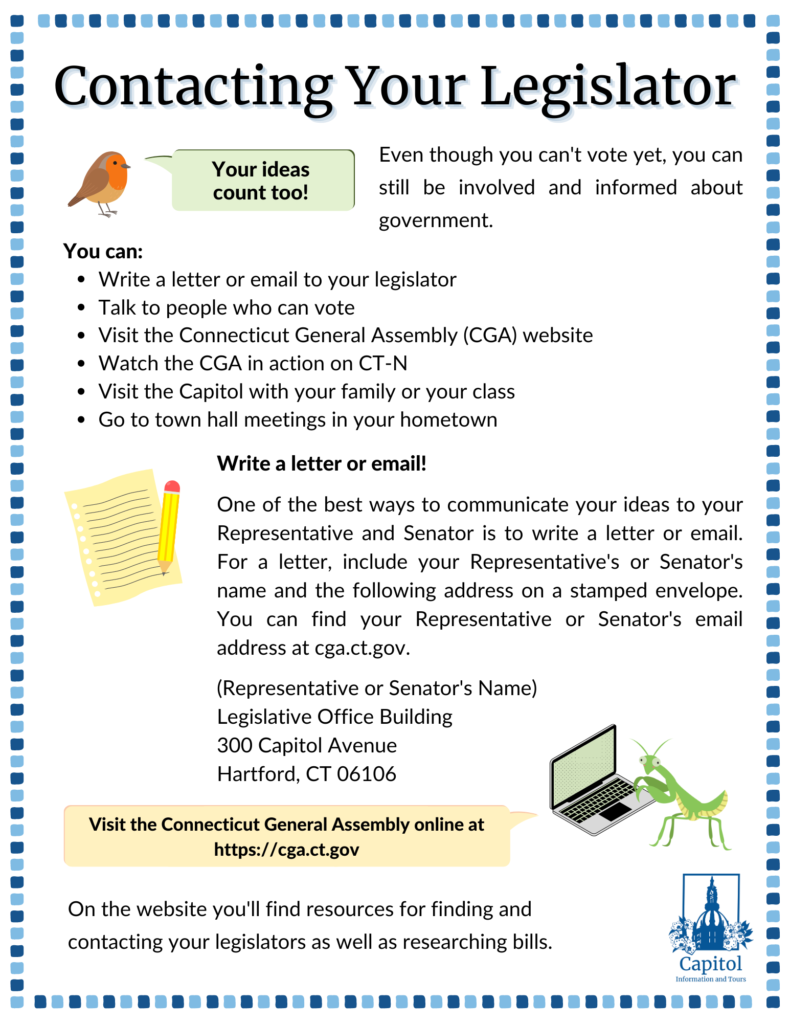 preview of Contacting Your Legislator