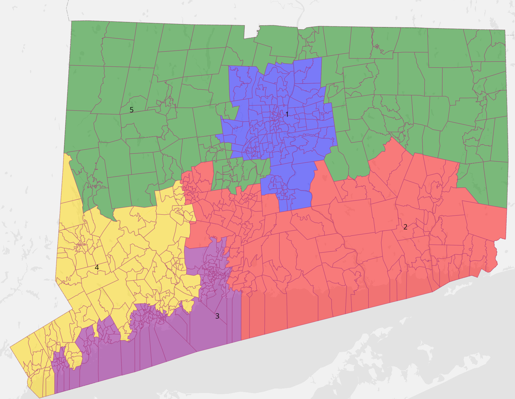 CT District Map Minority Representation District Version