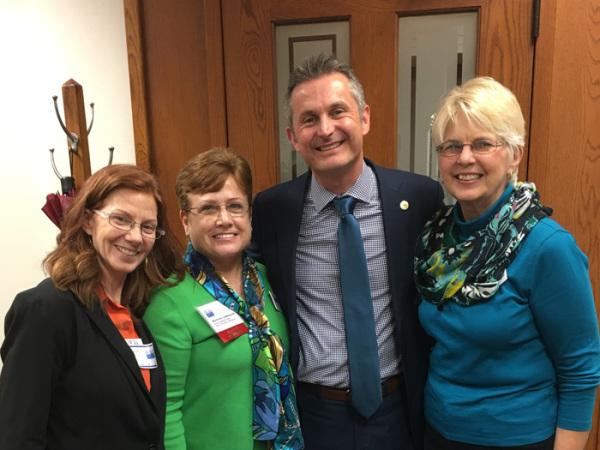 Cy-Fair League members meet with Representative Tom Oliver during LWV-TX Lobby Days, 1/31/17. Cy-Fair League members meet with Representative Tom Oliver during LWV-TX Lobby Days, 1/31/17.