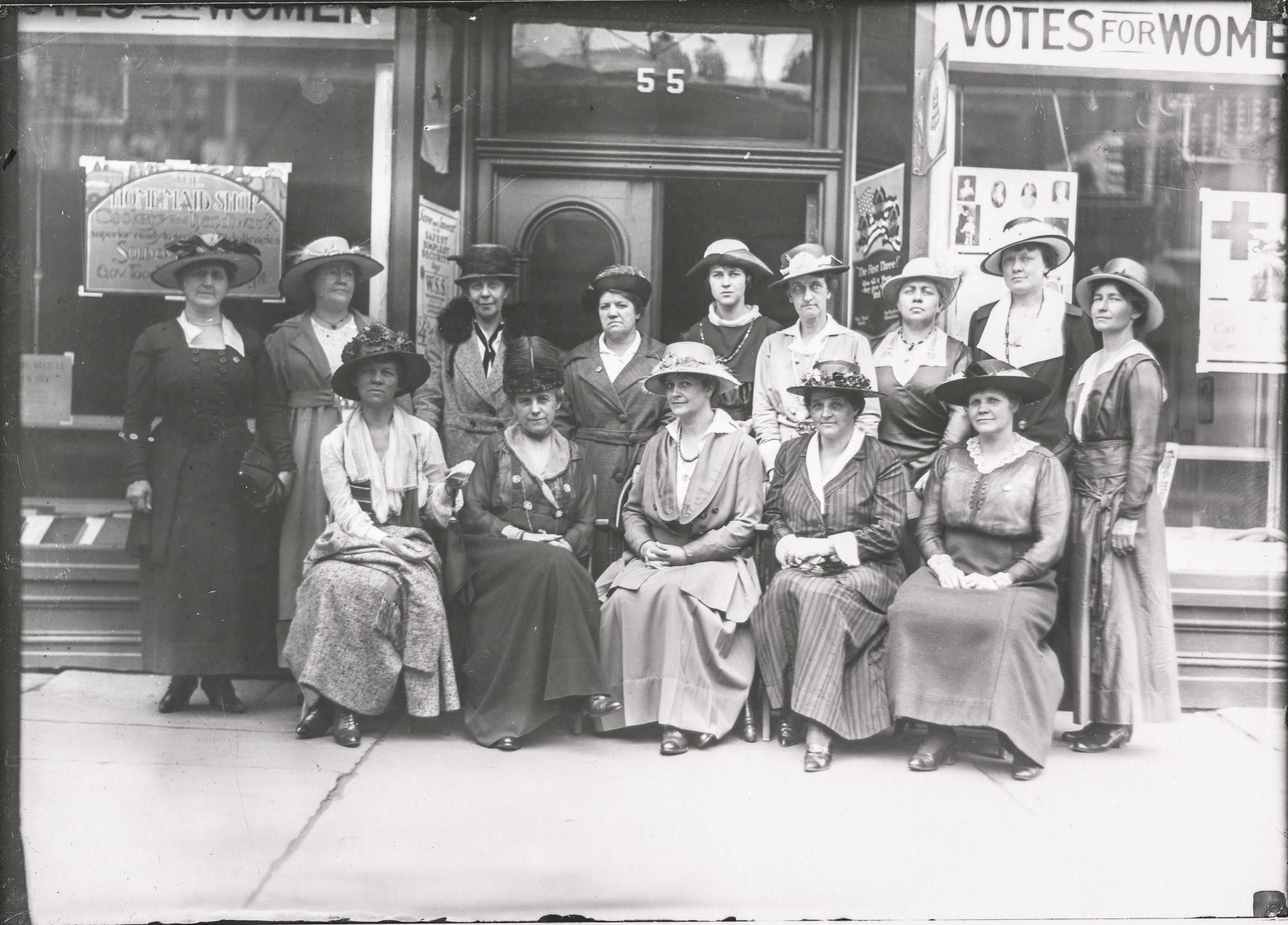 Vintage Photo Rosamund Danielson with suffragettes