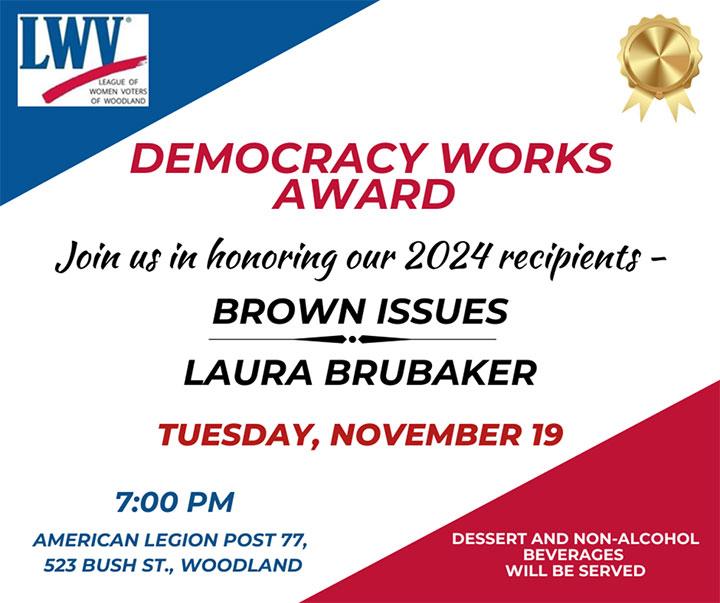 Join us in honoring our 2024 recipients. Tuesday, Nov 19, 2024