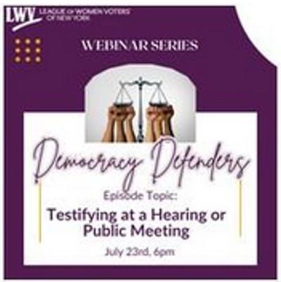 Democracy Defenders Webinar