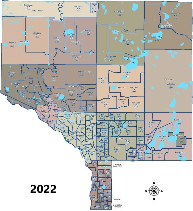 Anoka County Precinct Map 2022