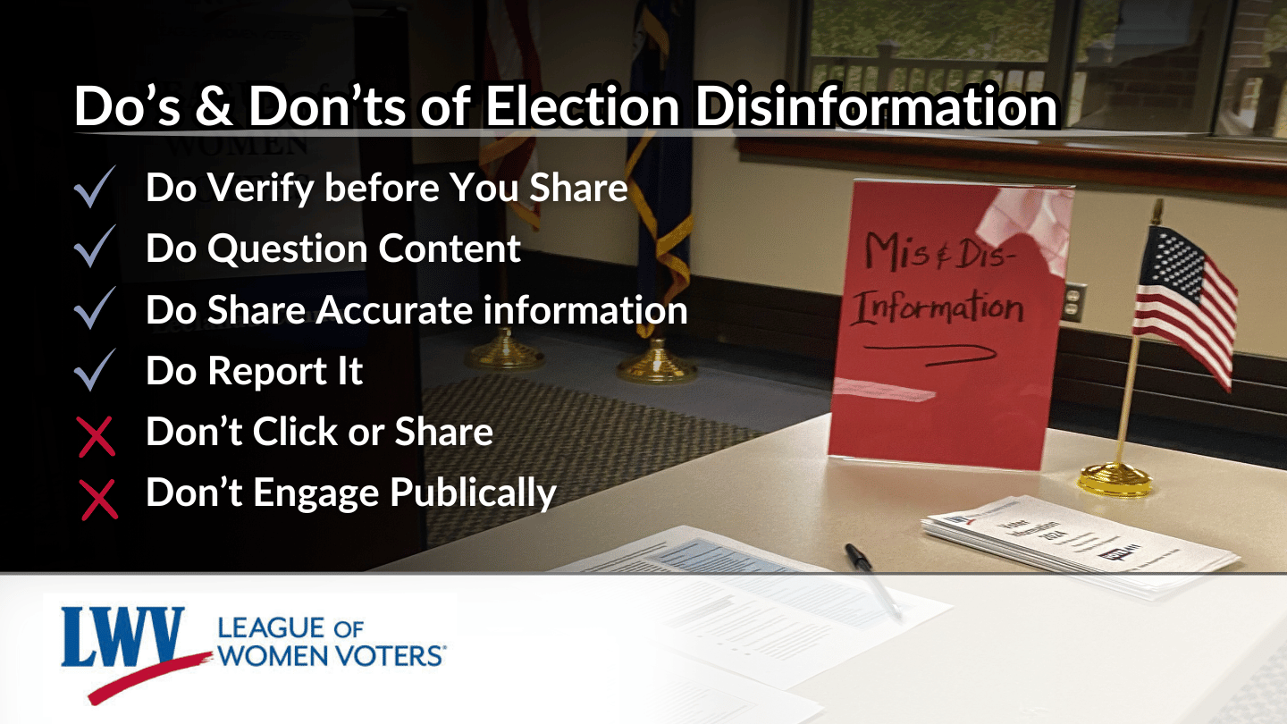 Election Misinformation graphic