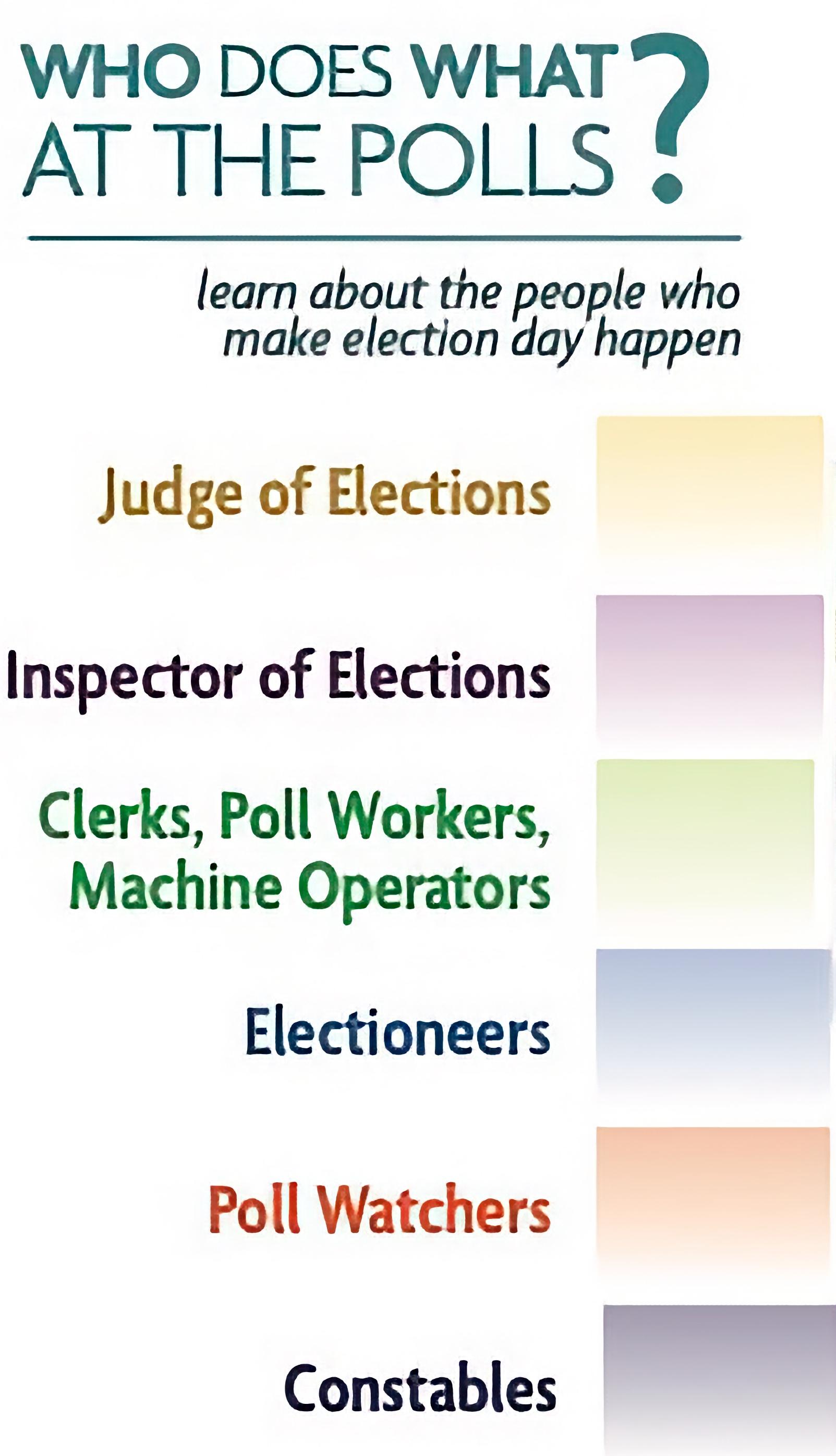 who does what at the polls image