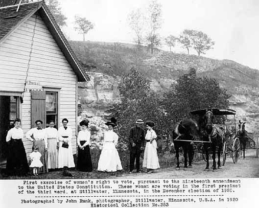 First Women Voting,  Stillwater MN, 1920