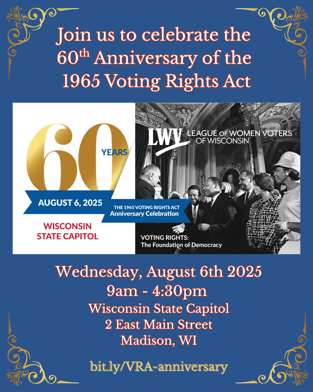 The 60th anniversary of the 1965 Voting Rights Act