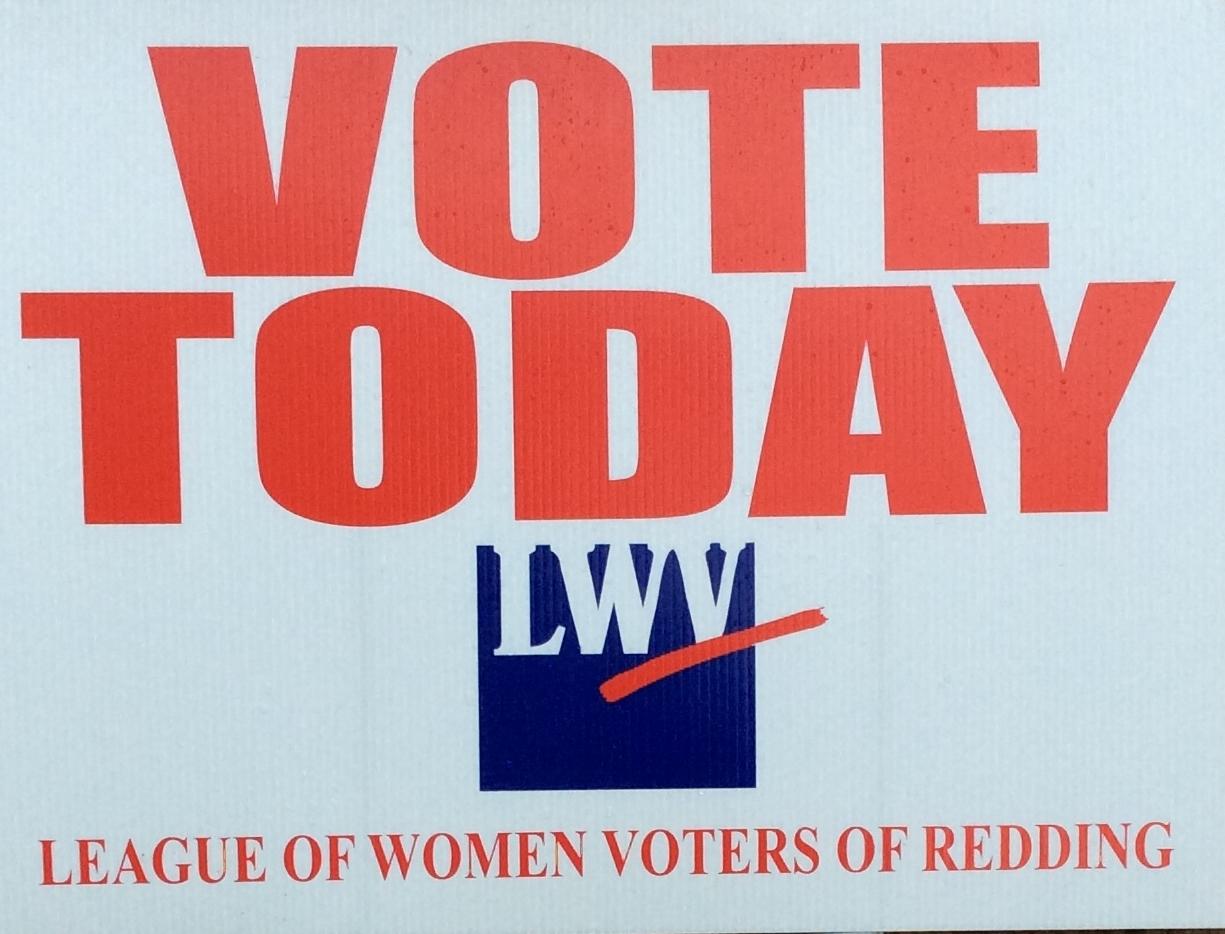 Vote Today LWV Redding