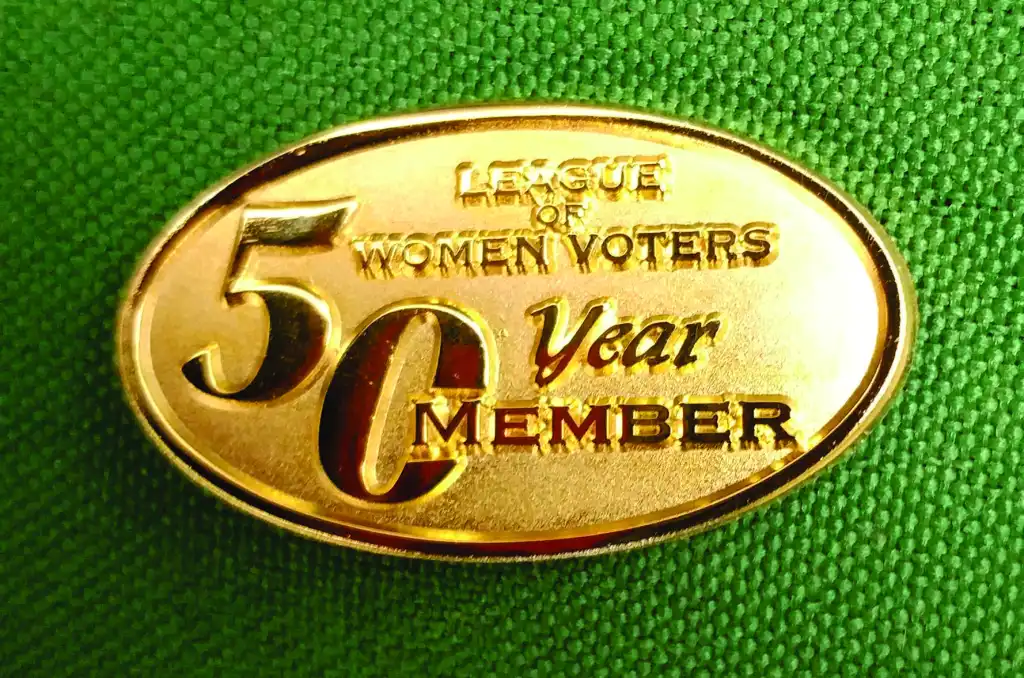 LWV 50-Year Member lapel pin