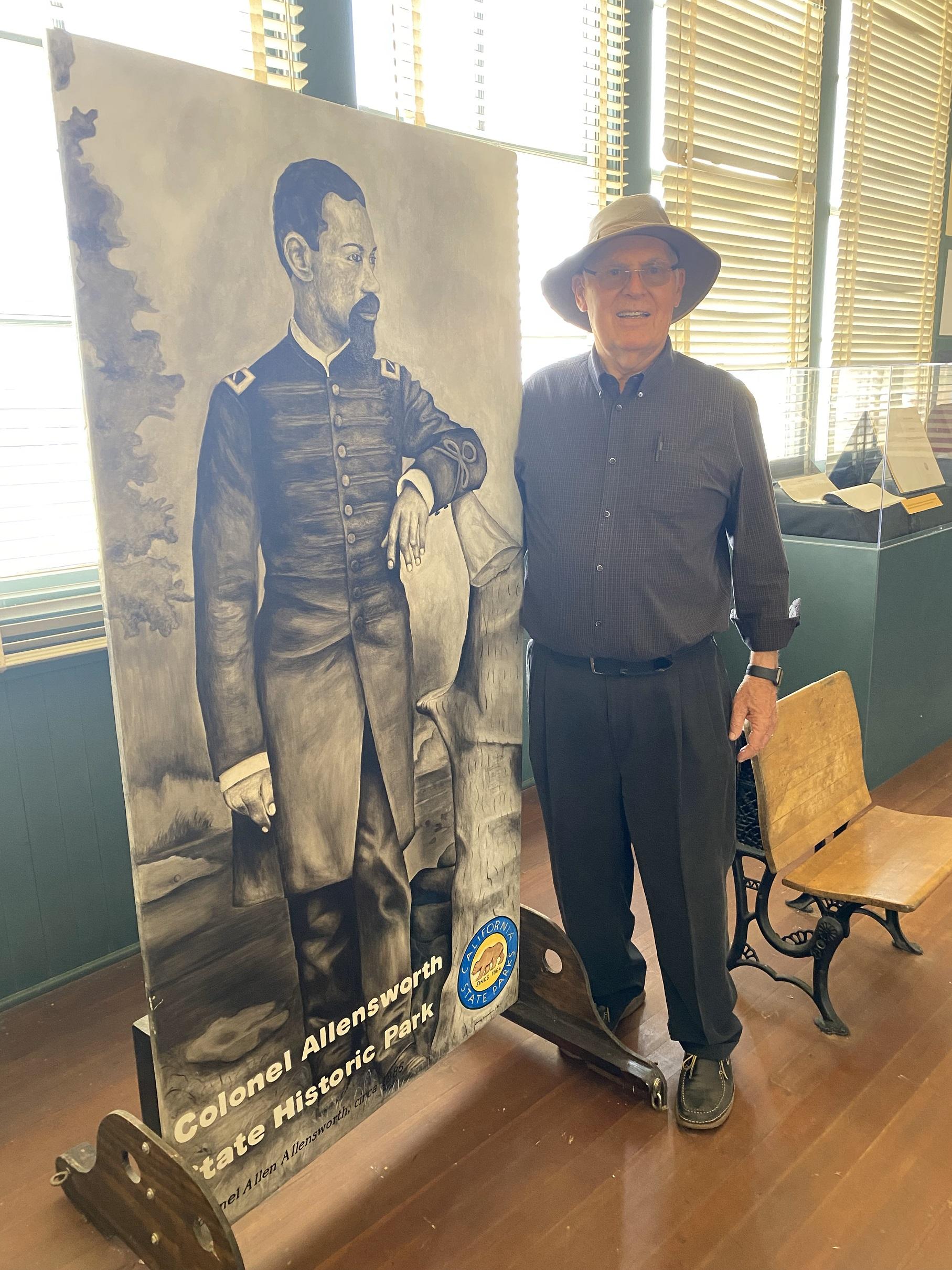 Doug next to Colonel Allensworth