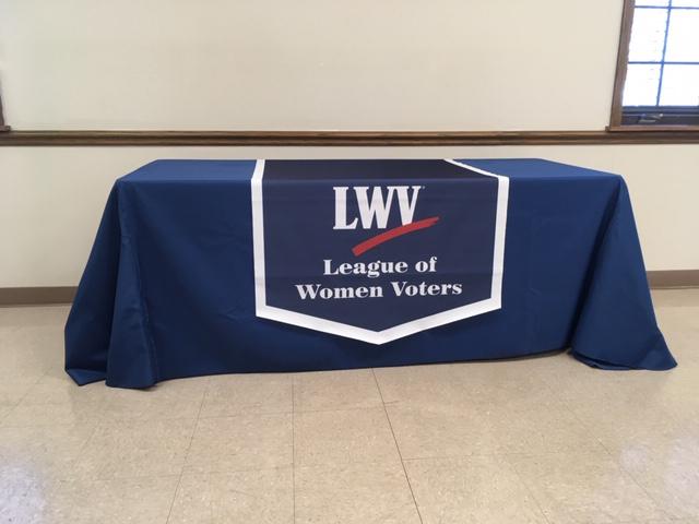 LWV Table throw (new logo)