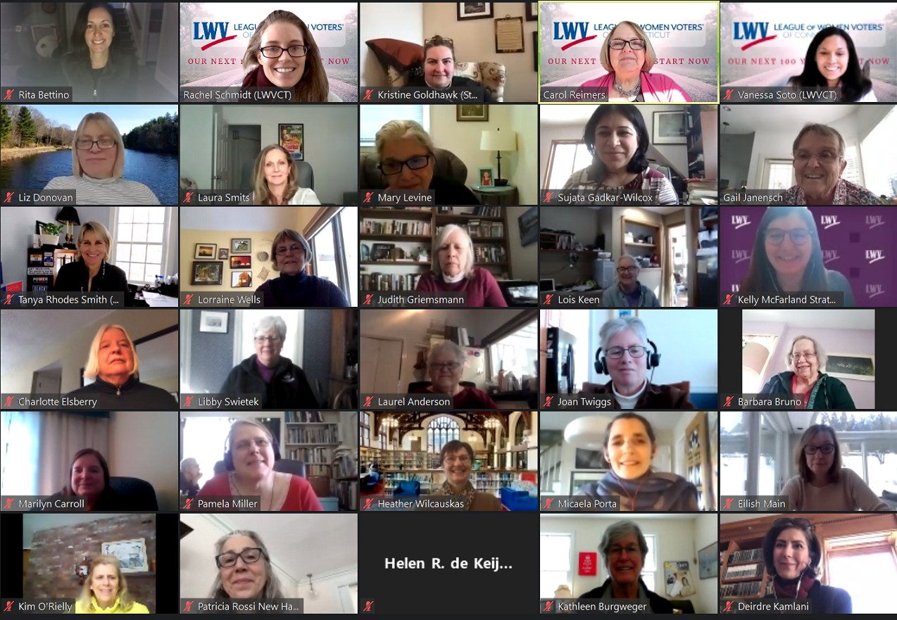 LWVCT Leadership Summit Group Screenshot 2