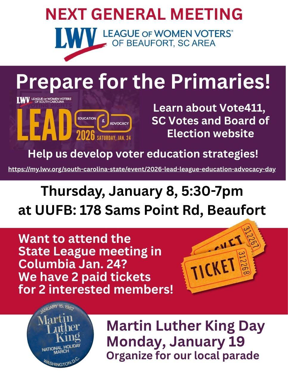 Meeting on January 8th