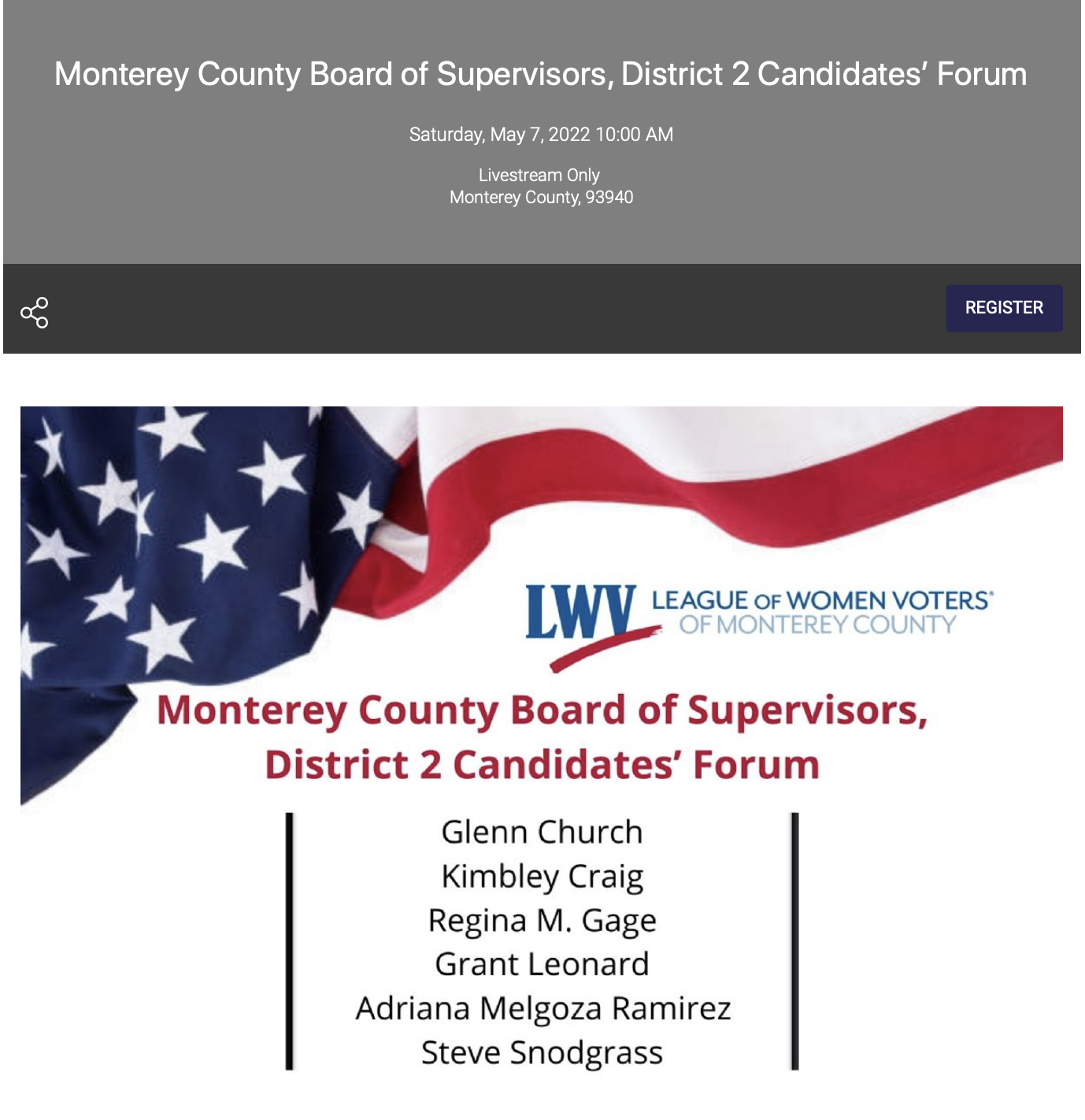 Board of Supervisors Forum
