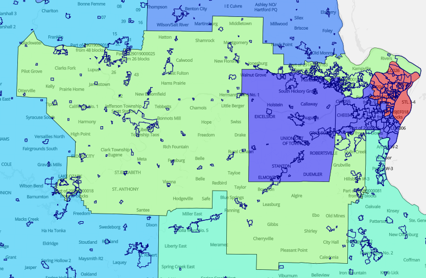 New MO Districts Map 2022