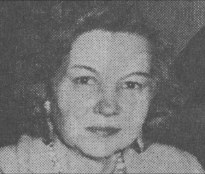 scan of newspaper photo of Nikki Keyes, founder of the LWV Vermont Education Fund