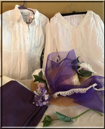 Suffrage outfit materials