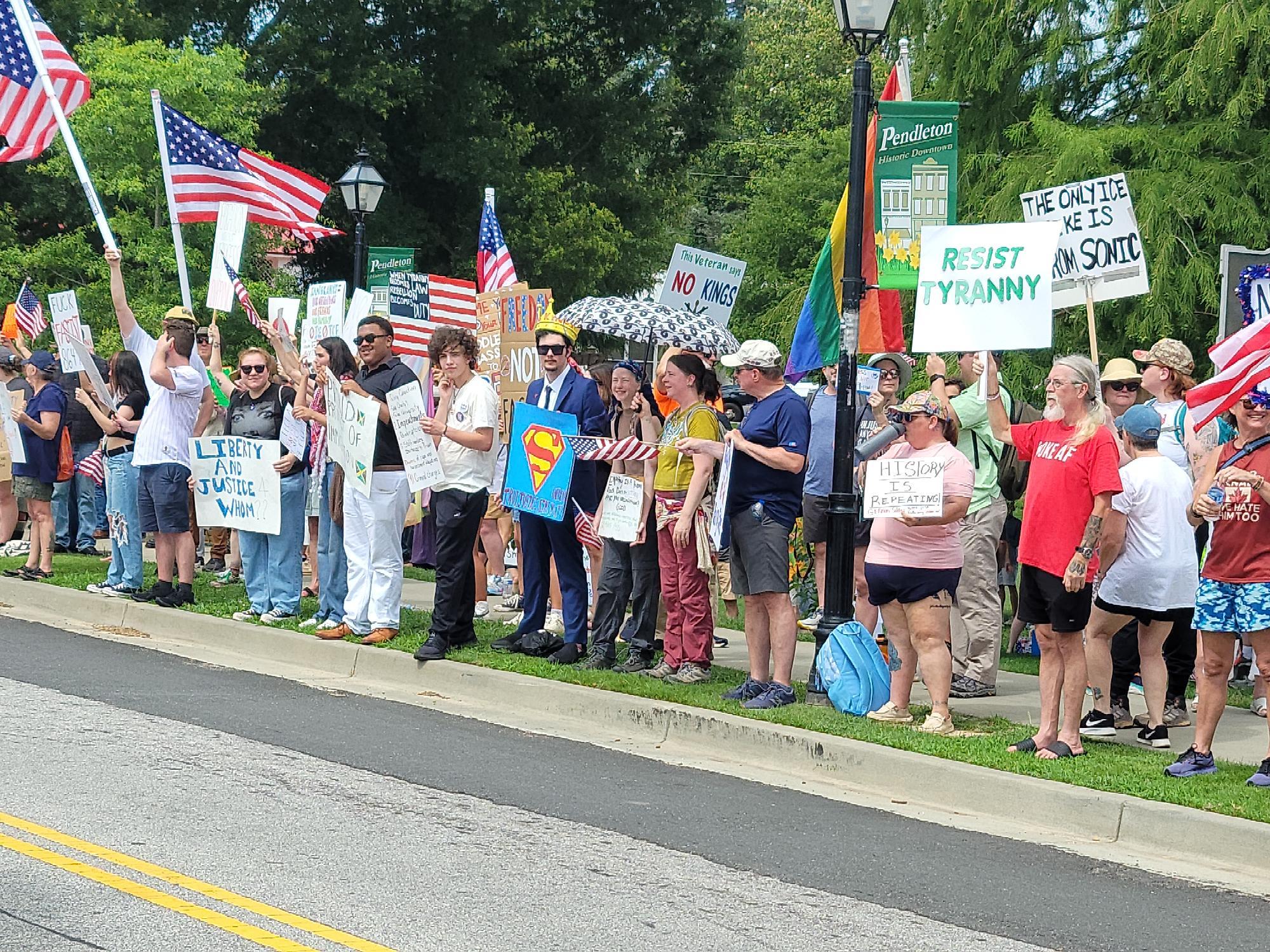 Protest Pendleton 2025 June