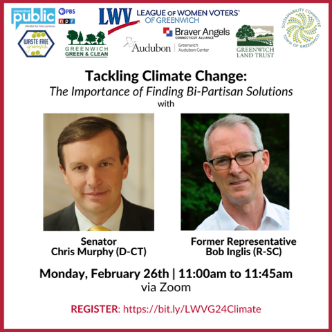 LWV Greenwich Tackling Climate Change Updated Flyer
