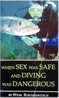 Book cover with scuba diver behind barracuda fish