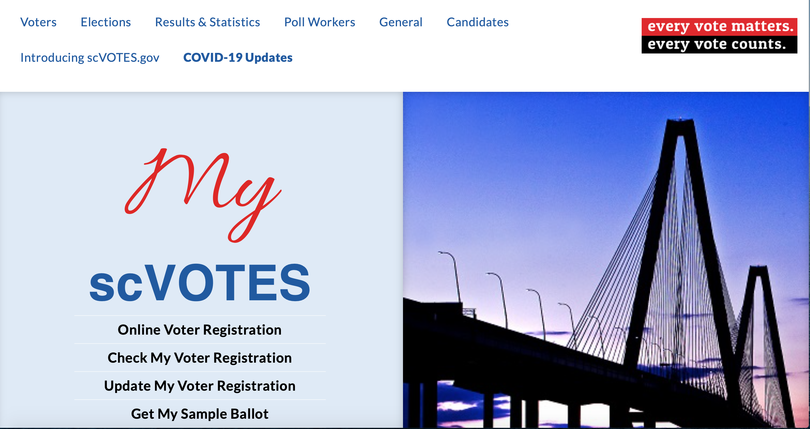 scvotes gov home page