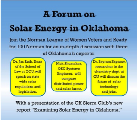 Join the Norman League of Women Voters and Ready for 100 Norman for an in-depth discussion with three of Oklahoma's experts.