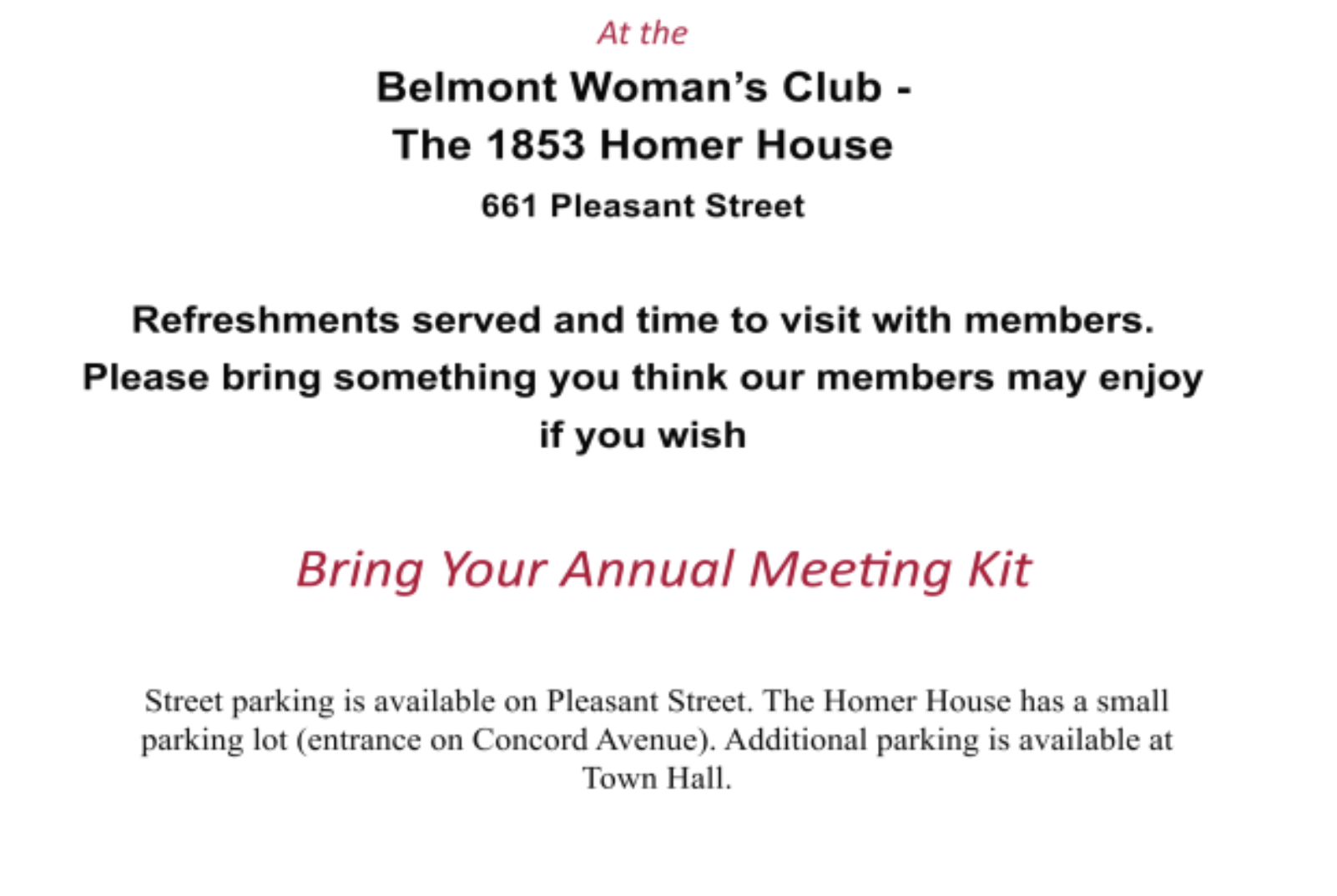 information about 2025 annual meeting