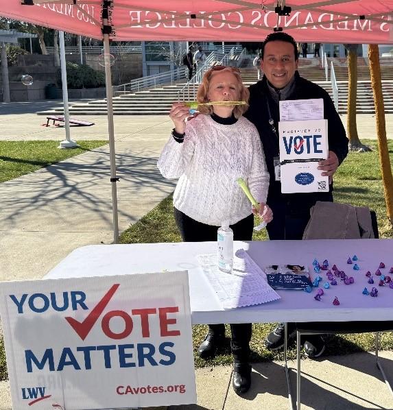 Shawn Gilbert and Joel Toscano from CC Elections Board