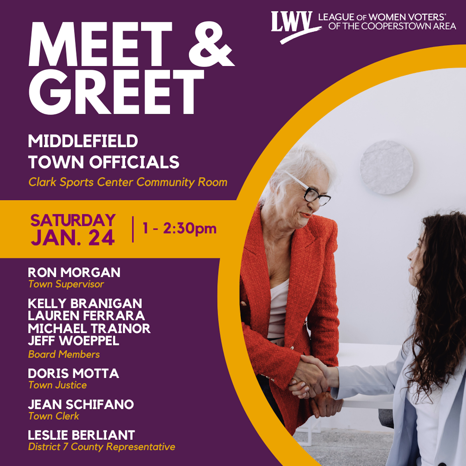 Middlefield Town Officals meeting