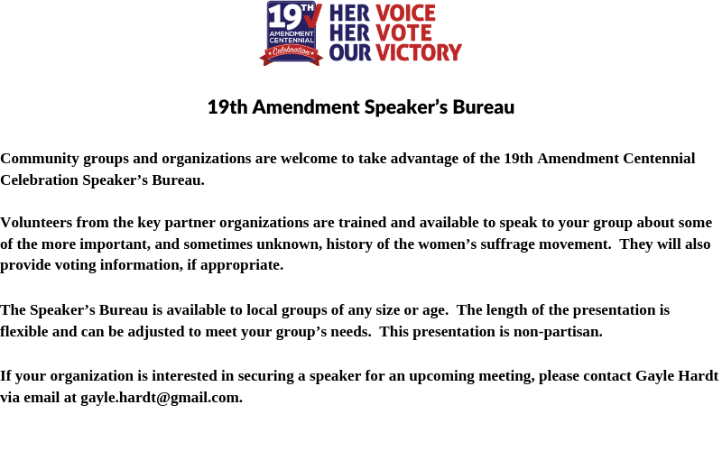 Speaker Bureau