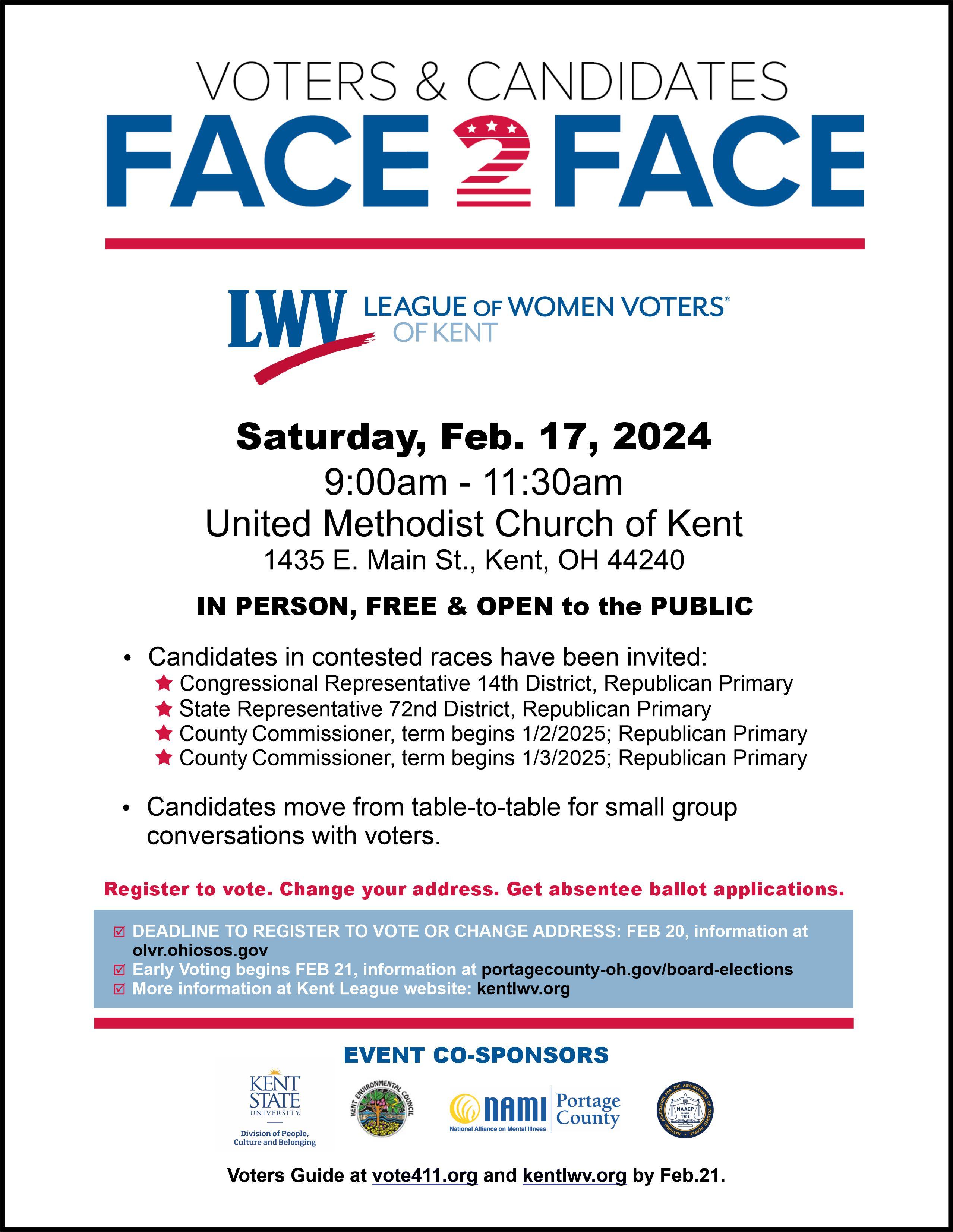 Face2Face Candidate Forum 2024