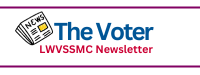 The Voter LWVSSMC Newsletter with newspaper icon