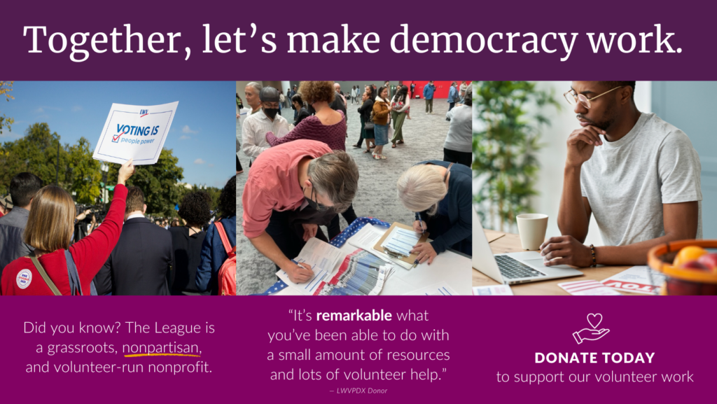 Together, we make democracy work