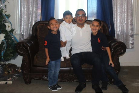 Family picture from Voces de la Frontera