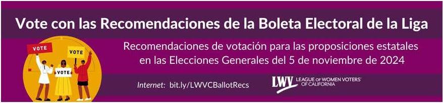 Vote with LWV esp banner
