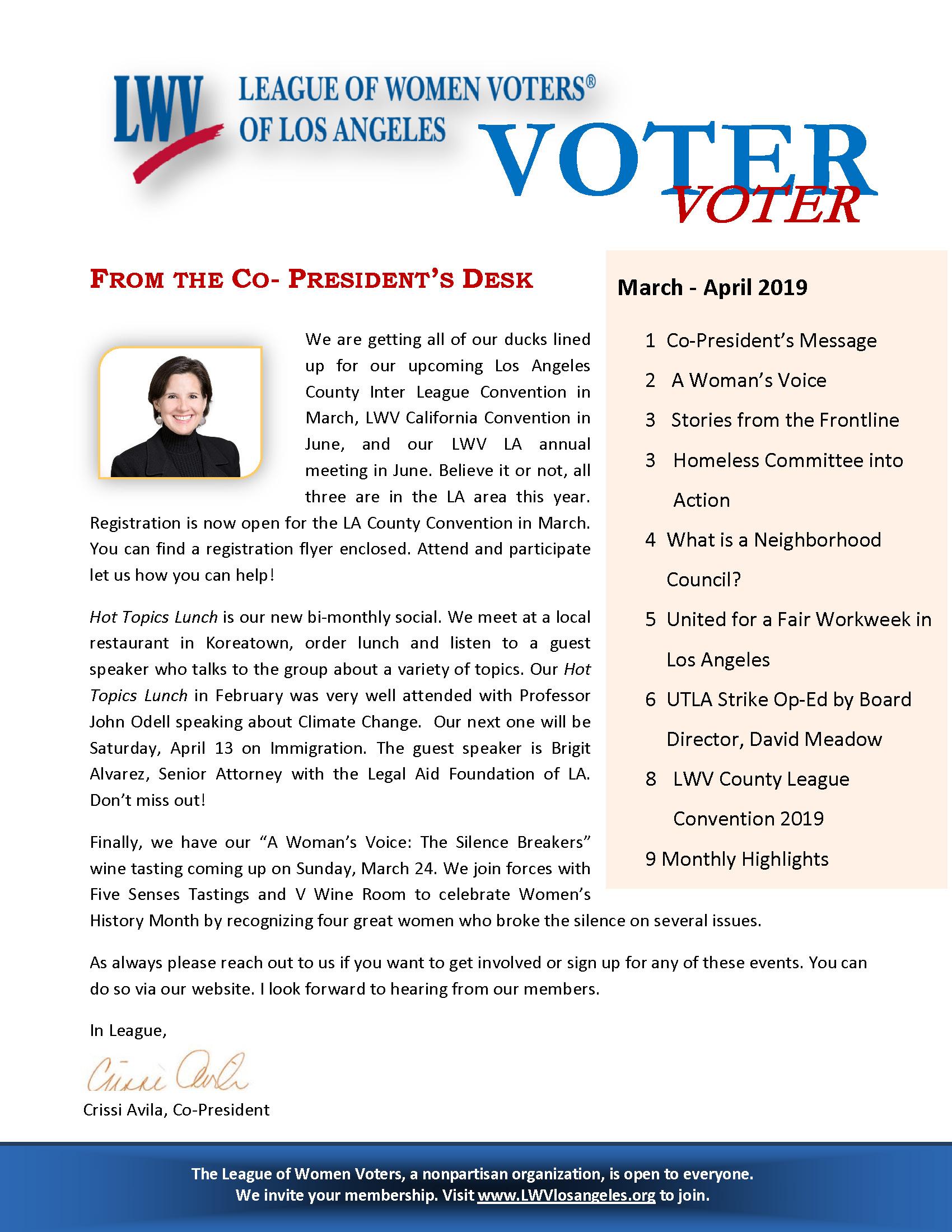 March 2019 VOTER