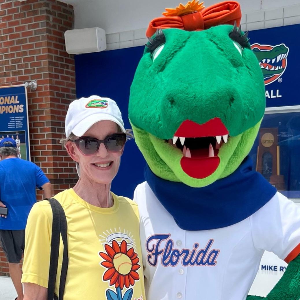 Gwen Wagner with Alberta at UF Softball game