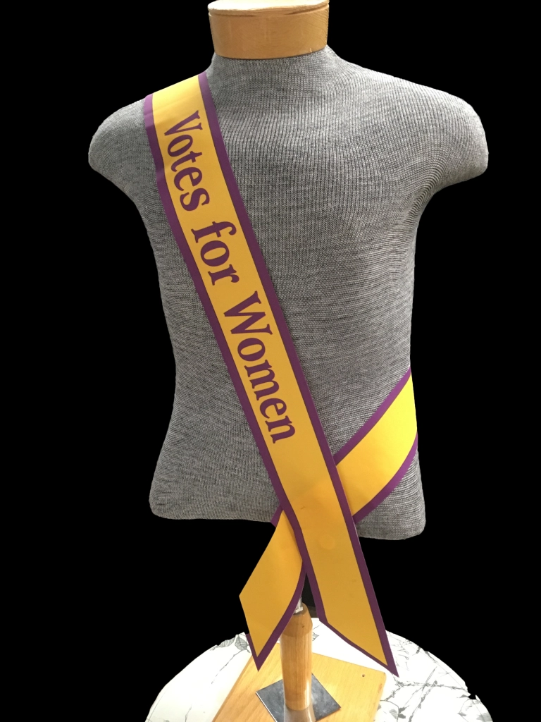 LWV sash (purple & yellow)