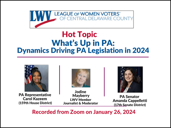Hot Topic - What's Up in PA: Dynamics Driving PA Legislation in 2024