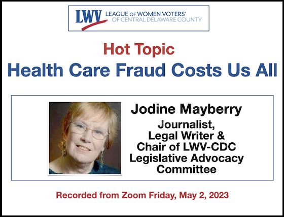 Hot Topic: Health Care Fraud Costs Us All