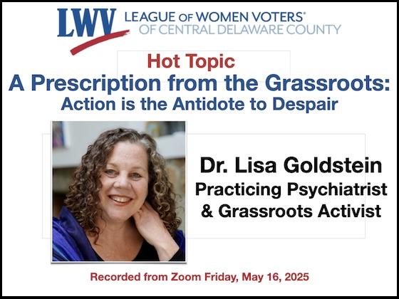 Hot Topic - A Prescription from the Grassroots: Action is the Antidote to Despair