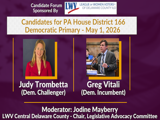 Candidate Forum PA House District 166 Democratic Primary 2026