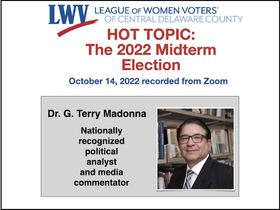 The 2022 Midterm Election With Terry Madonna