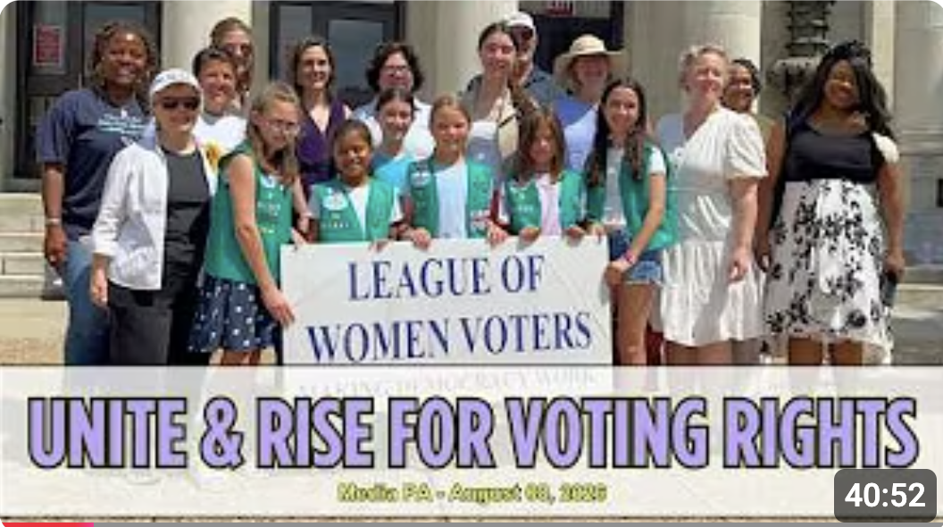 Video of Unite and Rise Media Rally Aug 8 2026