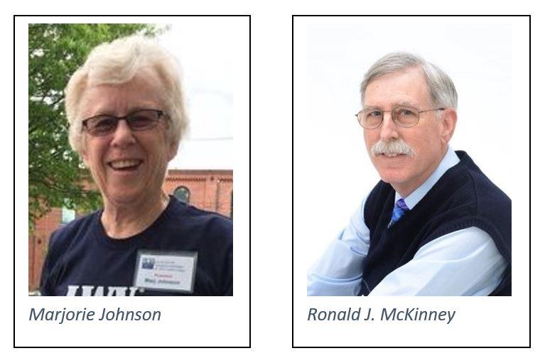 Headshot photos - Marjorie Johnson and Ronald J. McKinney
