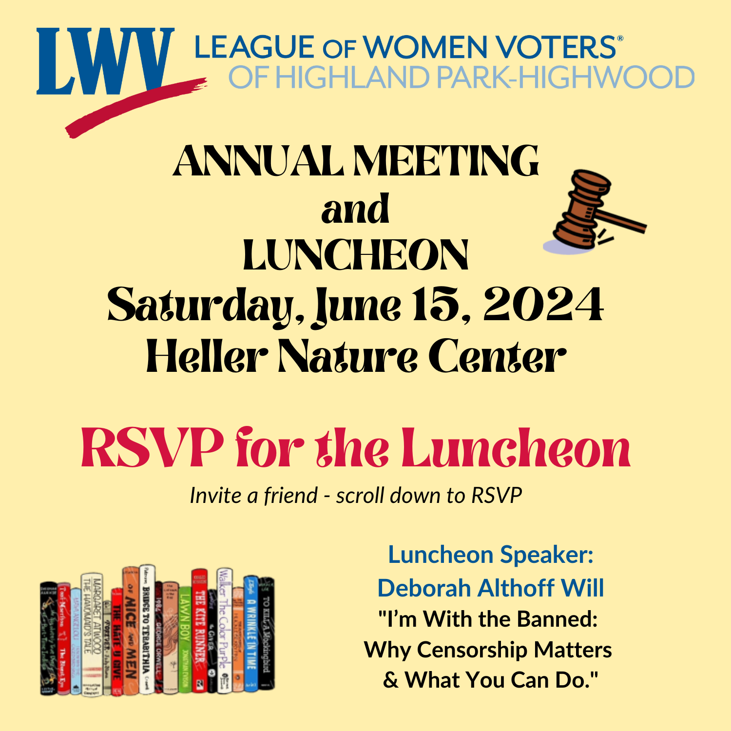 RSVP form 2024 Annual Luncheon 