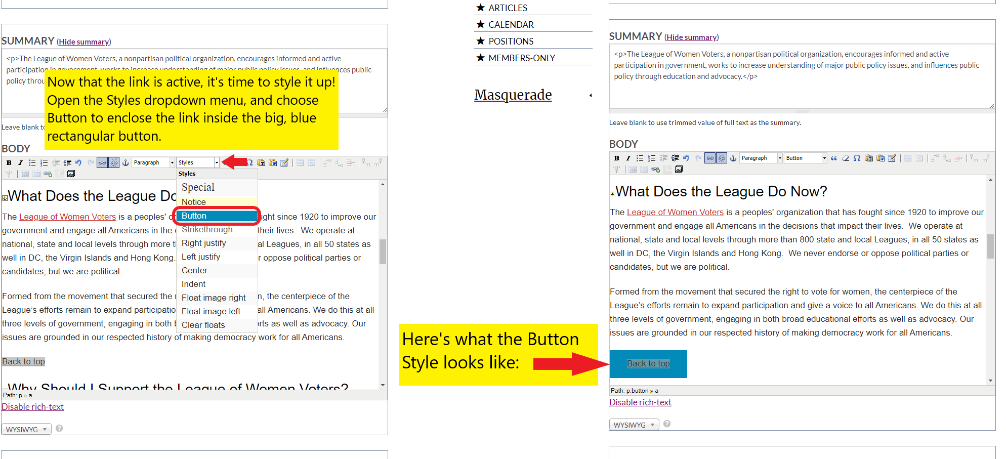 sandvox change link text sandvox change link text