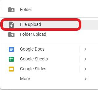 File Upload to Google Drive icon