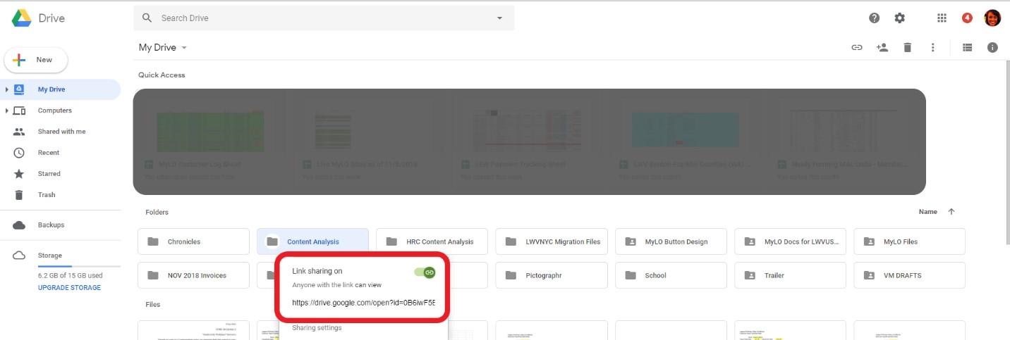 How to Share Google Drive Files & Folders with a Link 